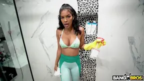 Seductive Ebony Maid Maya Gets Fucked Hard by Lustful Man