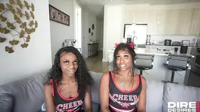 Cheerleader gets help in the form of a mouthful