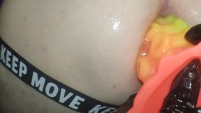 Pov. New Dildo Completely In Slaves Ass. Trying An Anal Dilator. Anal Games