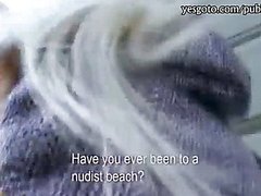 Beautiful eurobabe flashes and banged by stranger for money