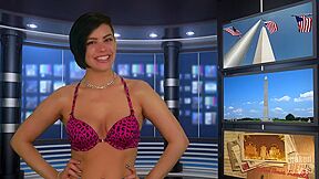 Babes On Tv Show - Blond Hair Babe