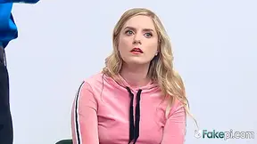 Tiny Blonde Teen 18+ Was Caught Red Handed Stealing And Now This Horny Cop Will Fuck Her