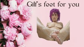 Gilf's feet for you