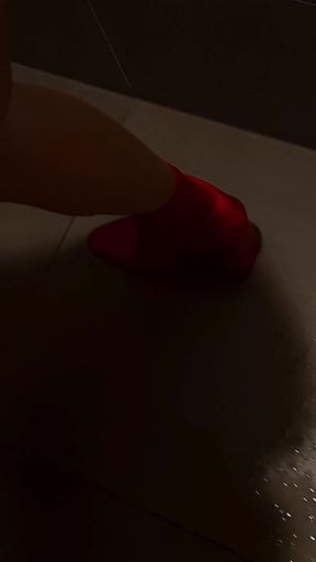 Very Risky Sex with My Hot Stepmom in Public Men's Restroom During a Family Party