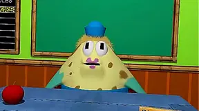 SpongeBob, Patrick Star & Mrs. Puff Threesome at Driving School Anal Fun
