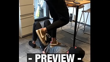 Trampling and jumping in Nike Blazer