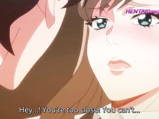 Juicy Shower Bang - Ryota screws Kanade underneath the shower whilst Momoka touches herself watching! ANIME