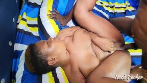 mr. pato smashing miss gift like she owes him some money.