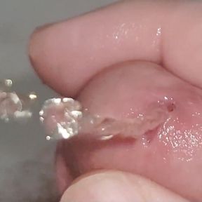 Closeup Cum and Piss Compilation, Filming My Peehole