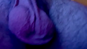 Uncut soft cock with big smooth moving balls