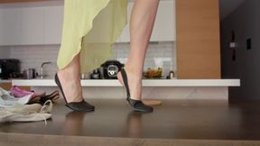 Amber - Black And Leather Half Ballet Shoes - Part 1