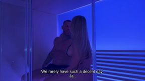 Sauna staff exposed as cuckold!