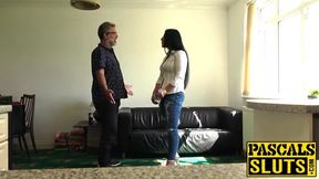 Busty slut Candi Kayne drilled hard in her wet shaved cunt