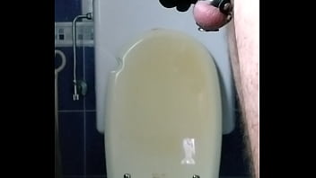 Masturbation with latex gloves and cockring series