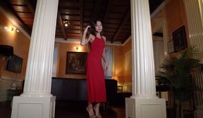 DOMINIKA C ALL DAY LONG RED DRESS ) MY TRAVELING