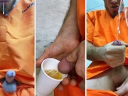 Domination of Russian CRIMINAL in prison / CUM / Piss / Humiliation / Dirty talk