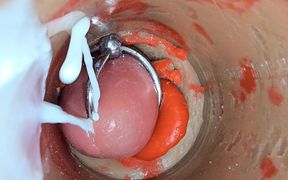 Close up Camera in Pussy: Cum Inside Pussy Twice! Best Creampie in 4K with Girl Moaning!