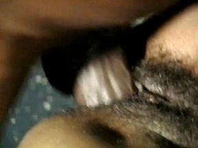 Black stud gets his huge cock sucked by ebony slut on the back seat of a bus