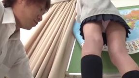 Blonde Classmate Reveals Panties - Join Now for Explicit Action! Watch Full Video Online