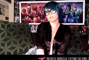 Vends-ta-culotte - Express tasting of your cum with a beautiful French dominatrix