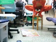 I Am A Super Cute Red Monster / 19 Years Old Boy Bodypaint / Body Paint #2