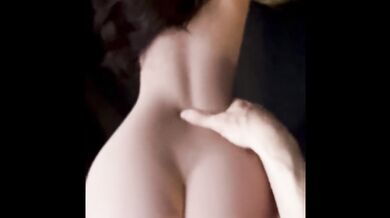 Hot petite brunette sexdoll getting fucked from behind in anal POV