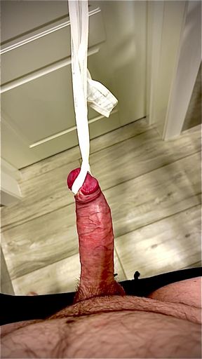Panties on cock