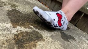 first time peeing on socks