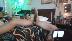 Pumping Uncut Cock, Smoking, Fleshlight, Premature First Cumming, Trying so Hard to Get the Sercond