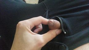 Two finger to stroke barely even dribbles.