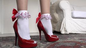 Sniff My White Frilly Socked Feet, POV, JOI, Lady Victoria Valente