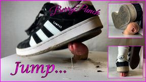 Real Dirty Adidas Campus Cock Crush And Real Jump on Cock - Cock Trampling - Shoejob - Cockbox - CBT - Foot Fetish - 1080HD