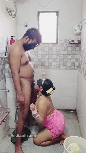 Washing Stepmom's Ass as She Had an Injury