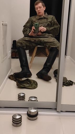 Gay Army Men Fun My Dick in Leather