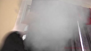 Shiny Satin Inflatable Whale Masturbation