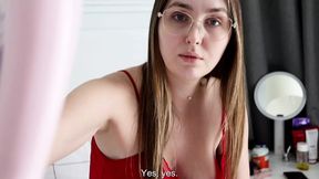 The Stepson Gave His Stepmother a Foot Massage and Aroused Her.