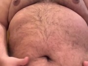 POV verbal Dom Chub playing with belly