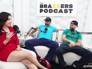 Brazzers - Valentina Nappi Takes two Schlongs After Podcast