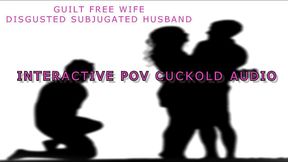 AUDIO ONLY - Guilt free wife disgusted subjugated husband