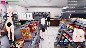 【プレイ動画005】コンビニのバイトのお姉さんに汁をかける！秘密のエクスポーズ バレないように露出するマナカさん