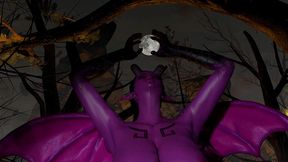 pink demon futa succubus is out hunting for cock