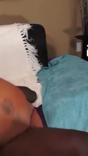 Spectacular moment from "Horny tattooed brunette wants to feel a big black dick inside her wet pussy"