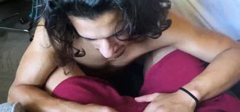 This long haired guy Armond Rizzo rides my cock un