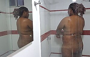 I record my stepsister while she showers