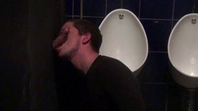 Fucked in Glory Hole Pubic Bathroom