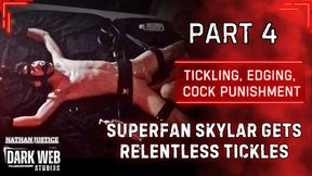 Superfan Skylar Gets Tickled, Edged, And Cock Punished On The Bed (Part 4)