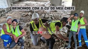 playing with my boss s butt at the construction site