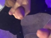 Clay Longs nutting on mirror