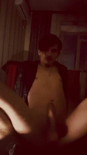 Archival vintage retro 80s video twink straight found his wife's toy while she was at work