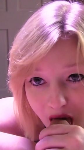 Faiths Hope Busty Blonde Hottie Messy BJ Firm Handjob Finish Now   Clip 1